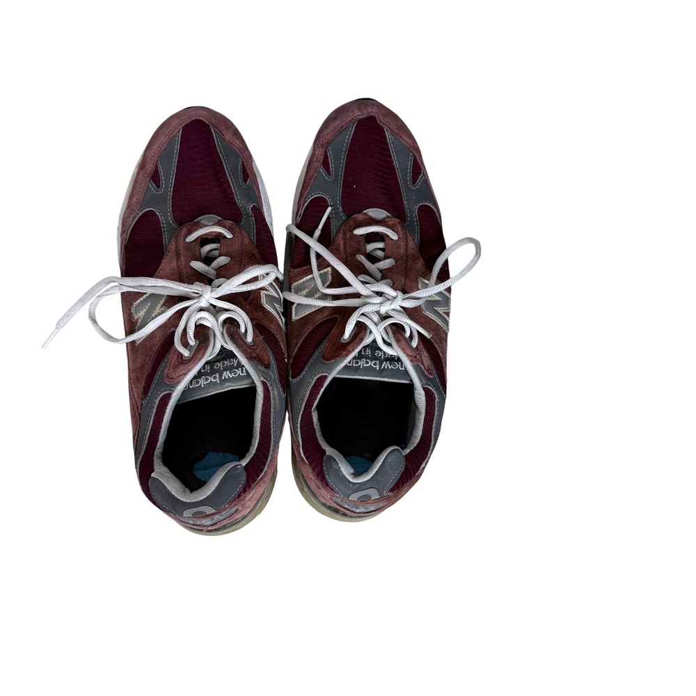 New Balance 993 Heritage Running Shoes Mens 10 Burgundy Grey Suede Made in USA - Picture 12 of 12
